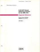 X.25 NCP Packet Switching Interface for the IBM 3705