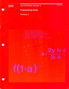 VS FORTRAN Version 2 - Programming Guide 