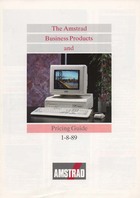 Amstrad Business Products & Pricing Guide 1-8-89