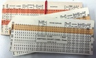 Invoice/order Punched Cards
