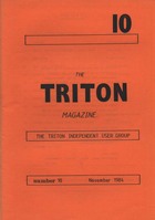 Triton Magazine No: 10 November 1984
