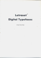 Letraset Digital Typefaces (Value Pack One)