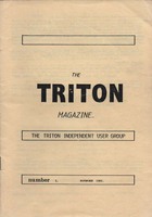 Triton Magazine No: 1 November 1982