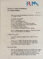 RM Nimbus X Seris/2 Handbook Publication Update PN 21182