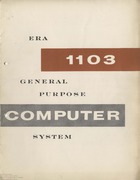 63082 Brochure: ERA 1103 General Purpose Computer System