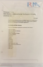 RM Nimbus Educationa Software Library Release Note (Edition 2) PN 25887