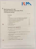 RM Nimbus PC-186 Parallel I/O Port (With User Port) Fitting and Using PN 25640