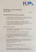 RM Nimbus X Series SmartDrive Release Note PN 23783