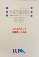 Rm Nimbus PC-286 PC-386 MS-DOS 4.0 Users Guide PN 23550