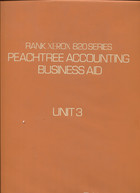 Peachtree Accounting Business Aid, Unit 3