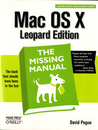 Mac OS X Leopard Edition The Missing Manual