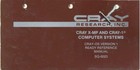 Cray-OS Version 1 Reference Manual