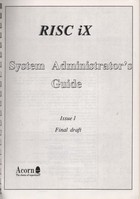 RISC iX System Administrators Guide
