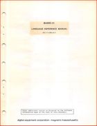 DEC - BASIC-11 Language Reference Manual