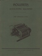 Hollerith Accounting Machines (The  Storage Unit)