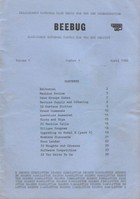 Beebug Newsletter - Volume 1, Number 1 - April 1982 - First Edition