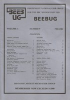 Beebug Newsletter - Volume 1, Number 9 - February 1983
