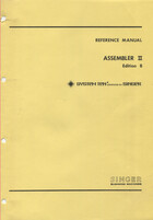 Singer Business Machines - System Ten Reference Manual - Assembler II Edition B