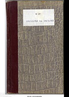 Lenaerts Notebook 12 (12 Nov 1952 - 14 Jan 1953)