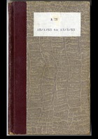 Lenaerts Notebook 13 (15 Jan - 13 Mar 1953)