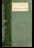 Lenaerts Notebook 20 (31 Mar - 2 Oct 1955)