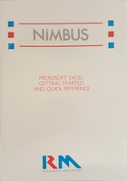 RM Nimbus Microsoft Excel Getting Started and Quick Reference PN 23127