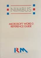 RM Nimbus Microsoft Word 3 Reference Guide PN 23337