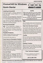 ChoiceCAD Quick Starter Manual