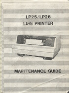 LP25/LP26 Line Printer Maintenance Guide