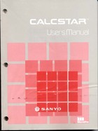 Sanyo CalcStar Users Manual