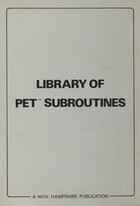 Library of PET Subroutines