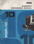 Digital PDP-10 Summary Reference Manual