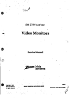 Zenith SM-ZVM-122-123 Video Monitor Service Manual