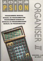 Psion Organiser II Programming Manual LZ & LZ64 Models