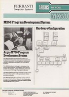 Ferranti Argus M700 MX50 Program Development  System