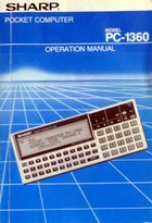 Sharp PC-1360 Operation Manual