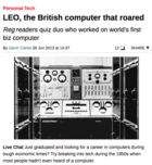 LEO, the British computer that roared