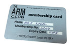 The ARM Club Membership Card
