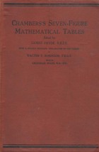 Chambers Seven-Figure Mathematical Tables