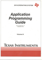 DX 10 Operating System Application Programming Guide Volume III