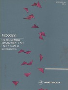 MC88200 Cache-Memory Management Unit User's Manual 