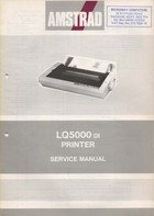 Amstrad LQ5000 Printer Service Manual