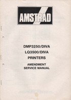 Amstrad DMP3250 & LQ3500 Printers Amendment Service Manual