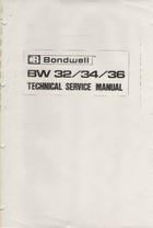 Bondwell BW 32/34/36 Technical Service Manual