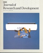 Journal of Research & Development September 1985