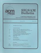 SIGSAM Bulletin - January 1990