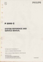 Philips P2000 C Portable Computer - System Reference and Service Manual