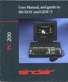 Sinclair User Manual MS-DOS and GEM/3
