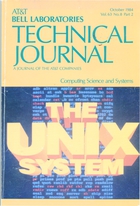 AT&T Technical Journal Volume 63 Number 8 Part 2 - October 1984 - The UNIX System