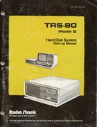TRS-80 Model III Hard Disk System Start-up Manual